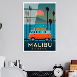Wallity Cuadro decorativo de vidrio templado Multicolor 30 x 45 cm